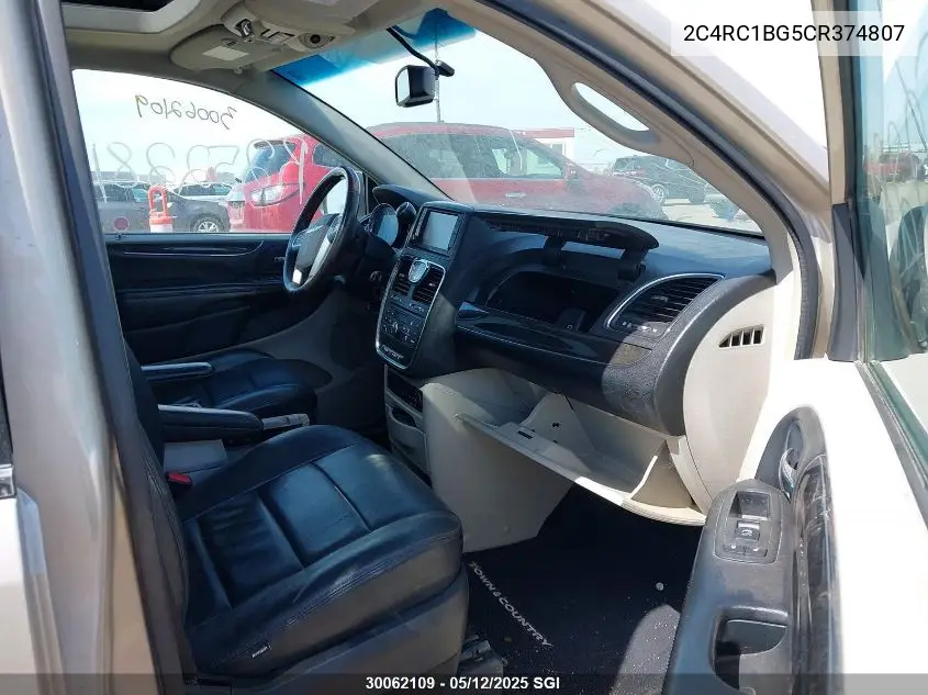 2012 Chrysler Town & Country Touring VIN: 2C4RC1BG5CR374807 Lot: 30062109