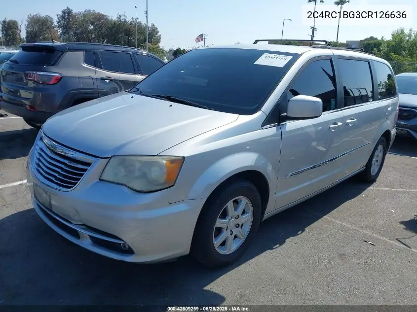 2012 Chrysler Town & Country Touring VIN: 2C4RC1BG3CR126636 Lot: 42609259