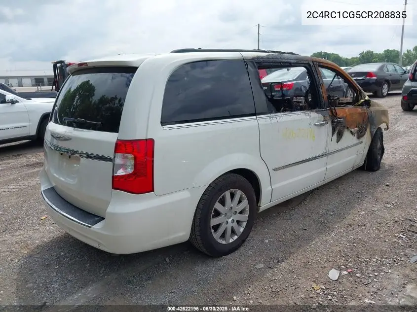2c4rc1cg5cr208835 2C4RC1CG5CR208835 2012 Chrysler Town & Country Touring-L