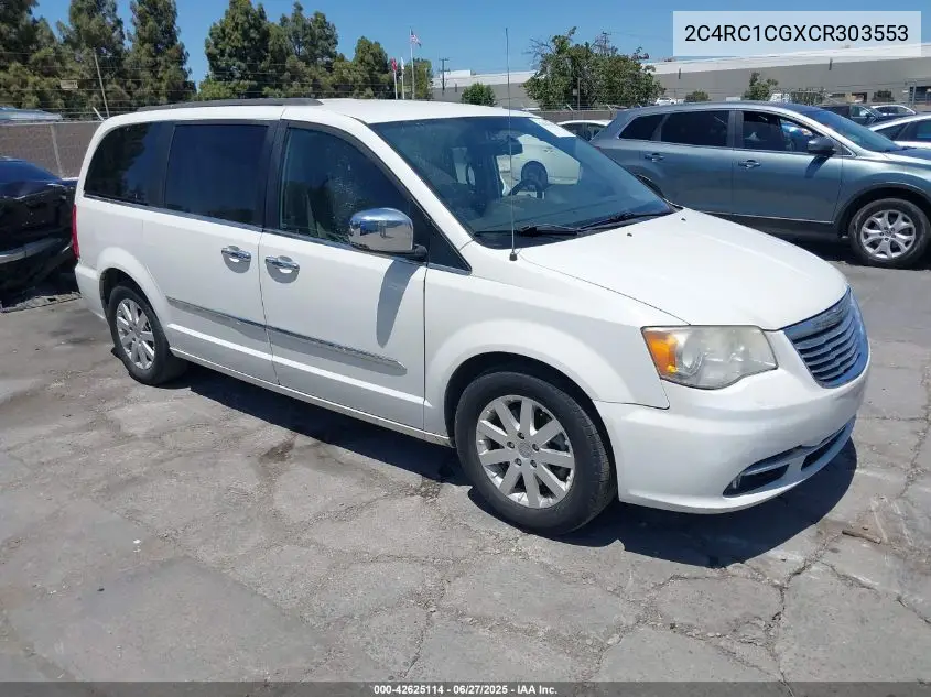 2012 Chrysler Town & Country Touring-L VIN: 2C4RC1CGXCR303553 Lot: 42625114
