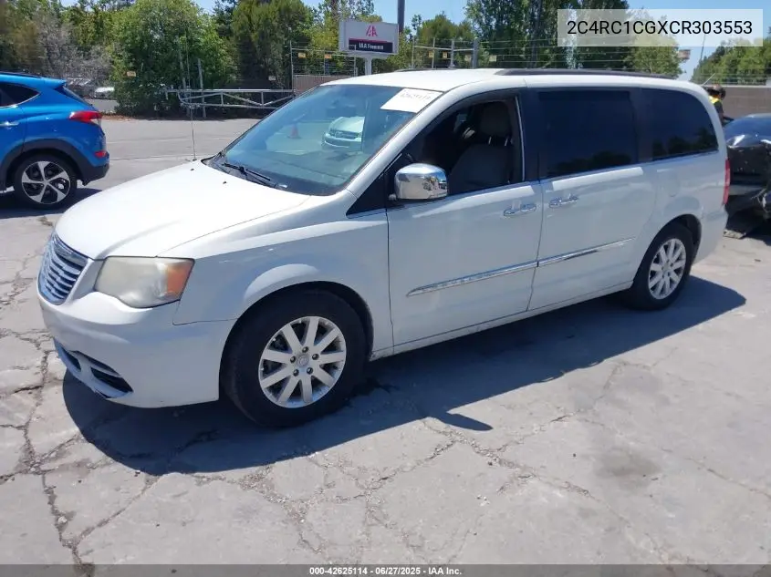 2012 Chrysler Town & Country Touring-L VIN: 2C4RC1CGXCR303553 Lot: 42625114