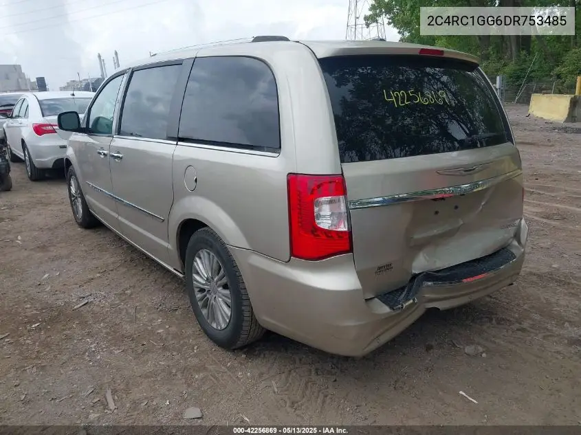 2013 Chrysler Town & Country Limited VIN: 2C4RC1GG6DR753485 Lot: 42256869