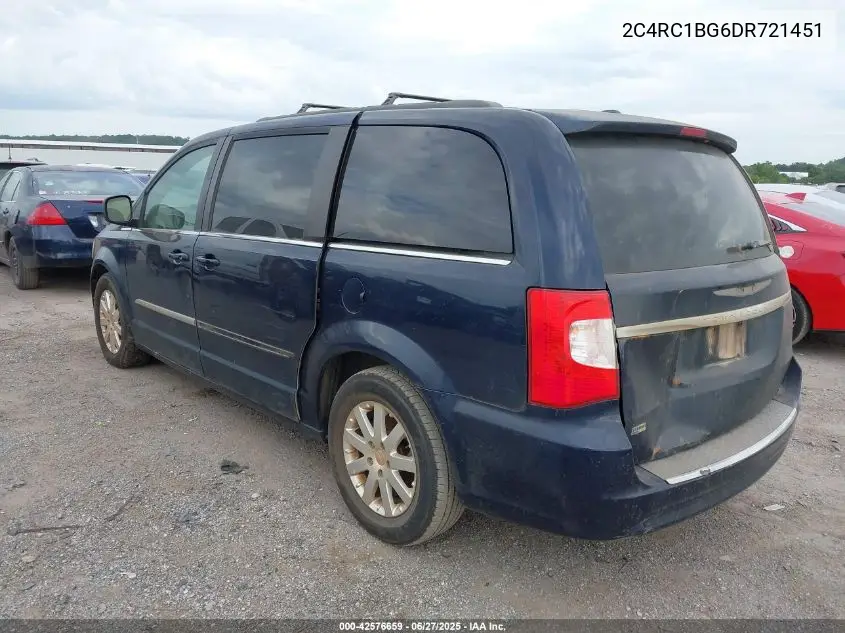 2013 Chrysler Town & Country Touring VIN: 2C4RC1BG6DR721451 Lot: 42576659