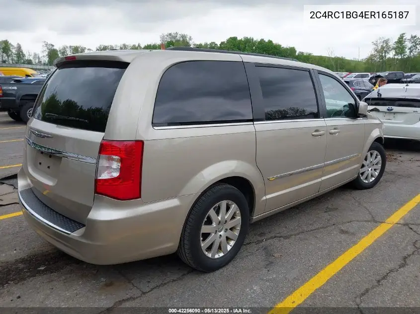2014 Chrysler Town & Country Touring VIN: 2C4RC1BG4ER165187 Lot: 42256090