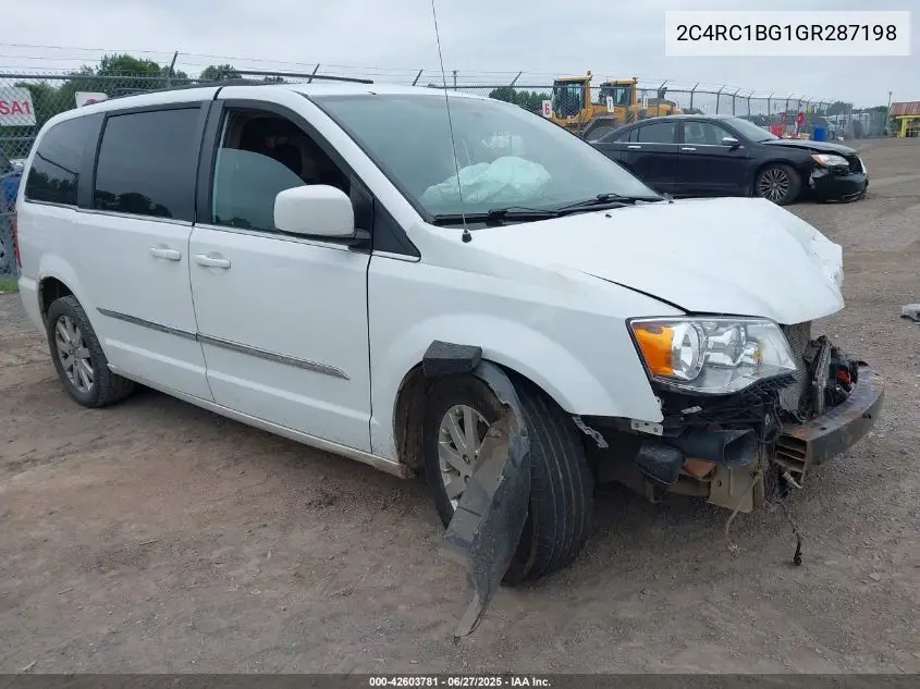 2016 Chrysler Town & Country Touring VIN: 2C4RC1BG1GR287198 Lot: 42603781