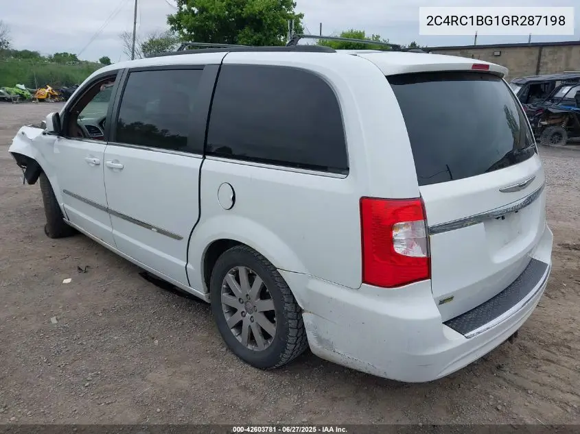 2016 Chrysler Town & Country Touring VIN: 2C4RC1BG1GR287198 Lot: 42603781