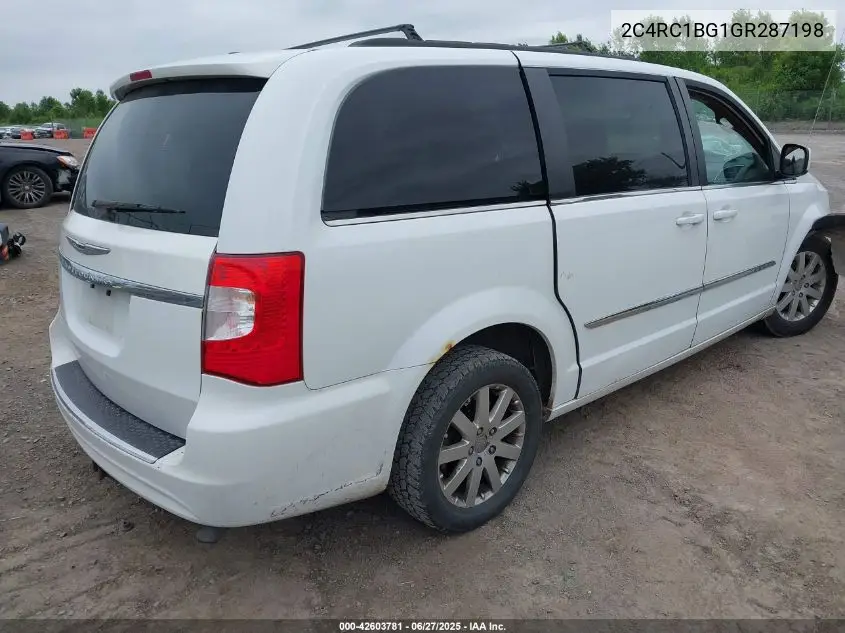 2016 Chrysler Town & Country Touring VIN: 2C4RC1BG1GR287198 Lot: 42603781