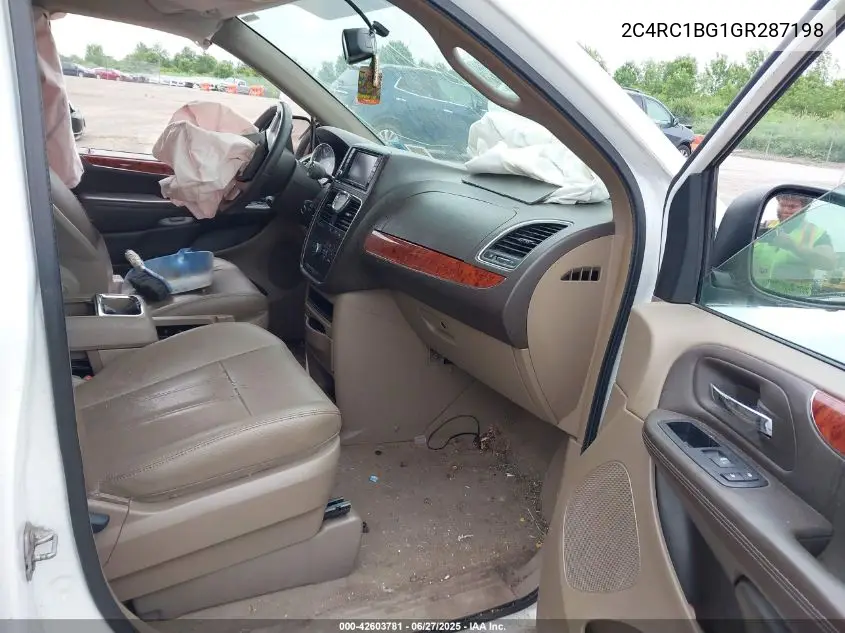 2016 Chrysler Town & Country Touring VIN: 2C4RC1BG1GR287198 Lot: 42603781