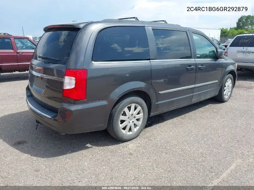 2016 Chrysler Town & Country Touring VIN: 2C4RC1BG6GR292879 Lot: 42605646