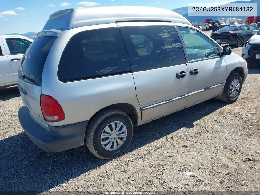 2000 Chrysler Voyager VIN: 2C4GJ253XYR684132 Lot: 42195082