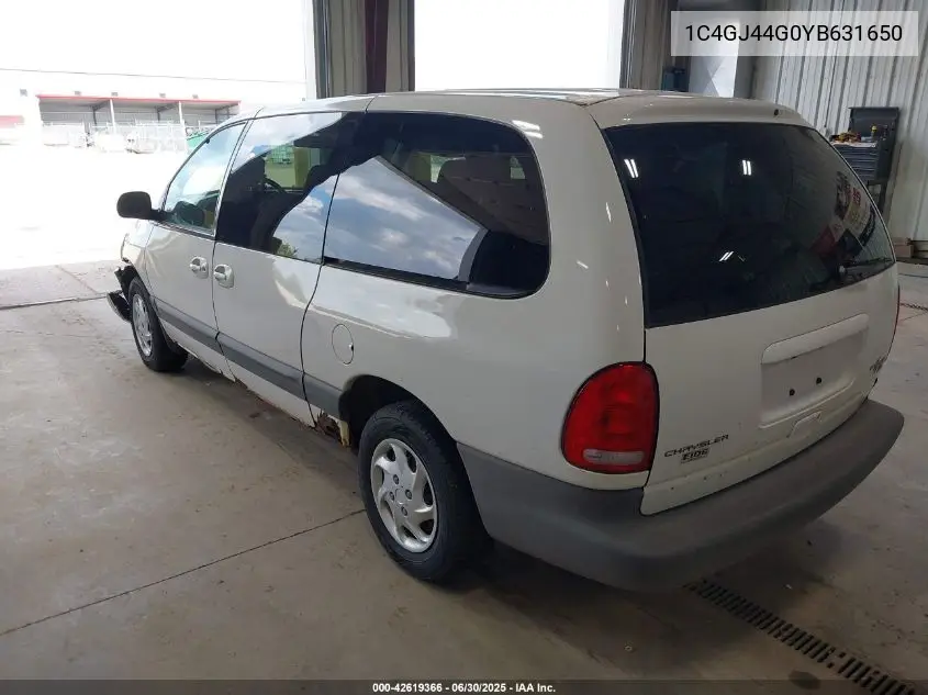 2000 Chrysler Grand Voyager Se VIN: 1C4GJ44G0YB631650 Lot: 42619366