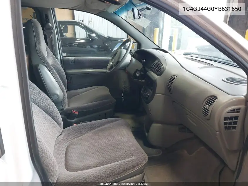 2000 Chrysler Grand Voyager Se VIN: 1C4GJ44G0YB631650 Lot: 42619366