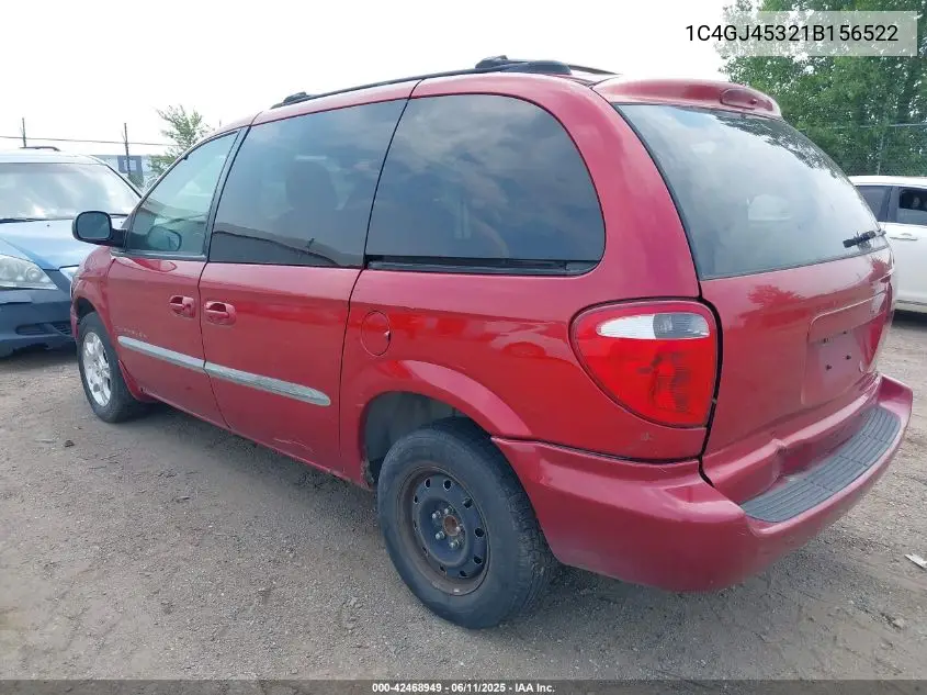 2001 Chrysler Voyager Lx VIN: 1C4GJ45321B156522 Lot: 42468949