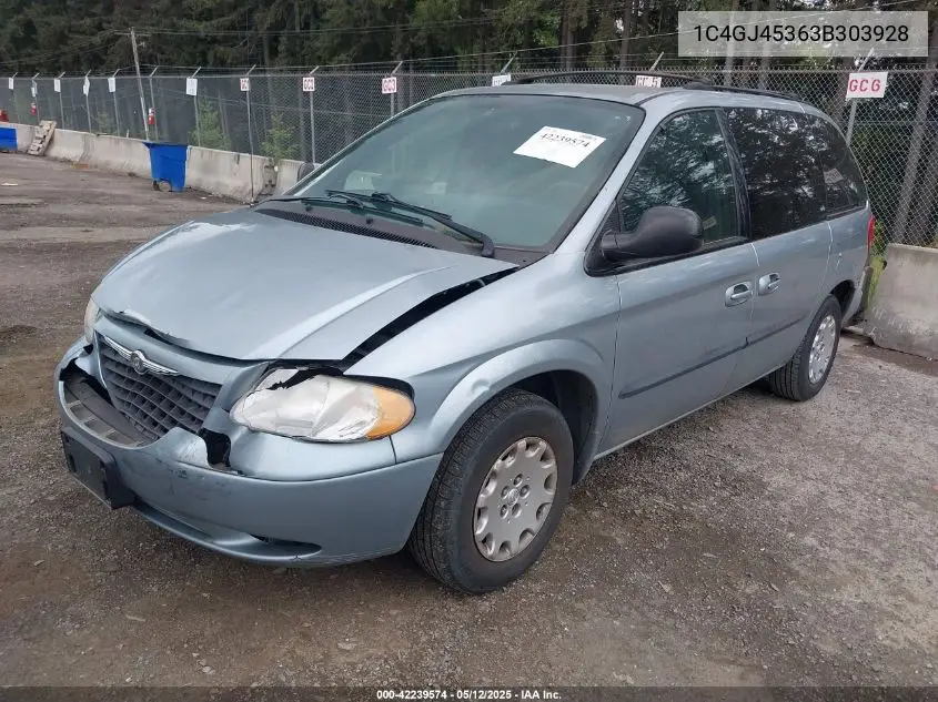 2003 Chrysler Voyager Lx VIN: 1C4GJ45363B303928 Lot: 42239574