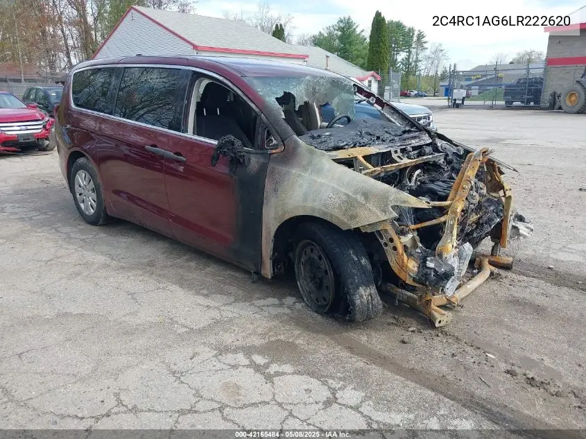 2020 Chrysler Voyager L VIN: 2C4RC1AG6LR222620 Lot: 42165484