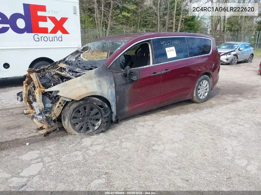 2020 Chrysler Voyager L VIN: 2C4RC1AG6LR222620 Lot: 42165484