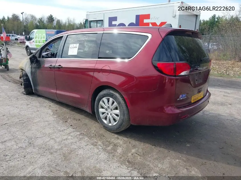 2020 Chrysler Voyager L VIN: 2C4RC1AG6LR222620 Lot: 42165484