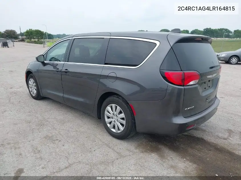 2020 Chrysler Voyager L VIN: 2C4RC1AG4LR164815 Lot: 42505185
