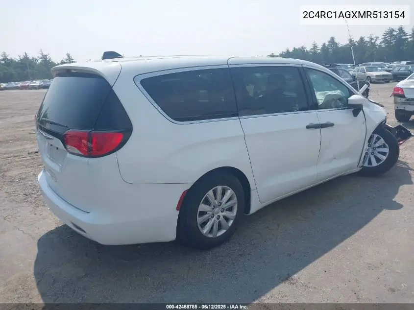 2021 Chrysler Voyager L VIN: 2C4RC1AGXMR513154 Lot: 42468785