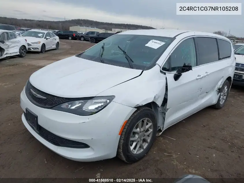 2022 Chrysler Voyager Lx VIN: 2C4RC1CG7NR105208 Lot: 41588510