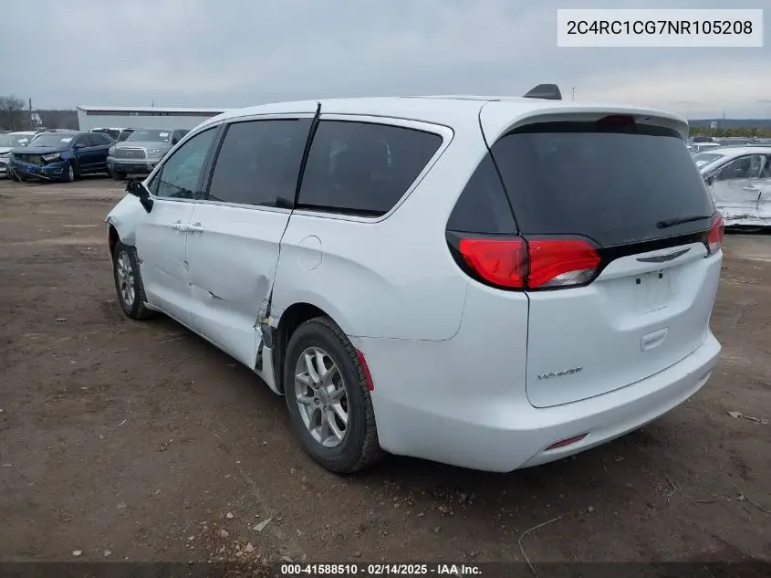2022 Chrysler Voyager Lx VIN: 2C4RC1CG7NR105208 Lot: 41588510