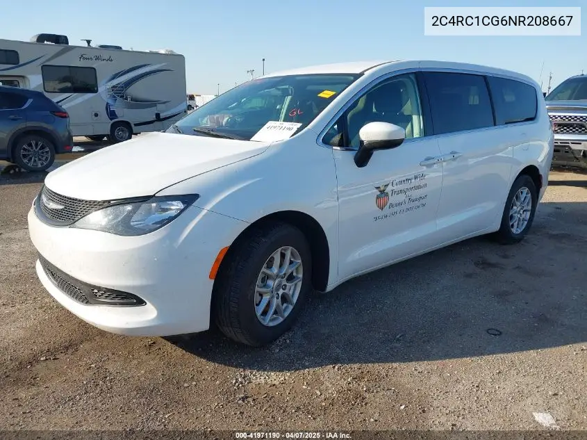 2022 Chrysler Voyager Lx VIN: 2C4RC1CG6NR208667 Lot: 41971190