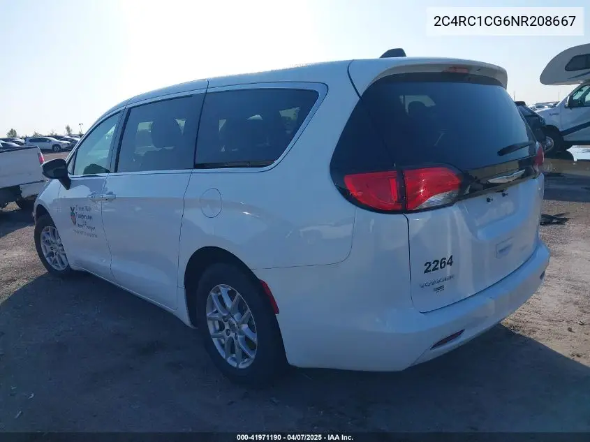 2022 Chrysler Voyager Lx VIN: 2C4RC1CG6NR208667 Lot: 41971190