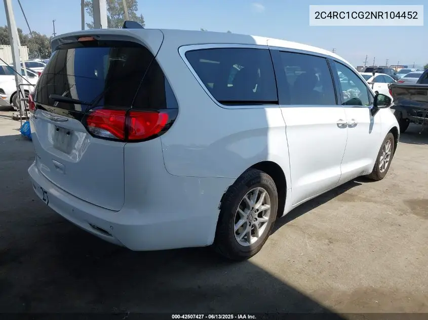 2022 Chrysler Voyager Lx VIN: 2C4RC1CG2NR104452 Lot: 42507427