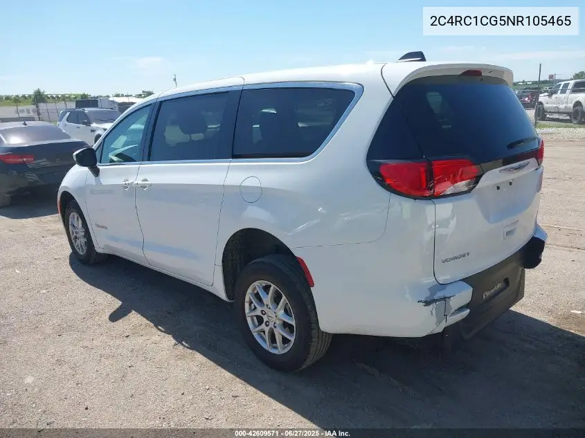 2022 Chrysler Voyager Lx VIN: 2C4RC1CG5NR105465 Lot: 42609571