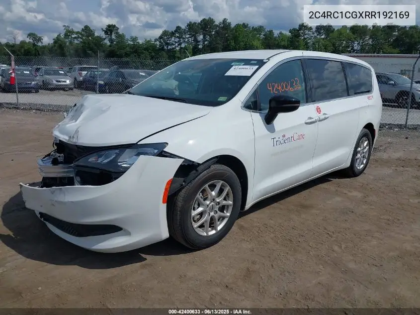 2024 Chrysler Voyager Lx VIN: 2C4RC1CGXRR192169 Lot: 42400633