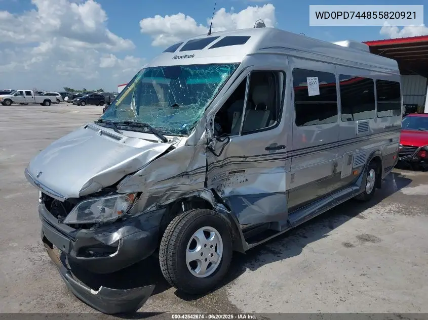 2005 Dodge Sprinter Van 2500 Shc VIN: WD0PD744855820921 Lot: 42542674