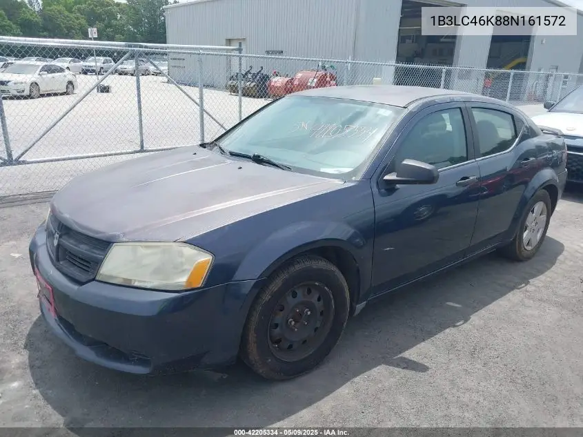 2008 Dodge Avenger Se VIN: 1B3LC46K88N161572 Lot: 42205334