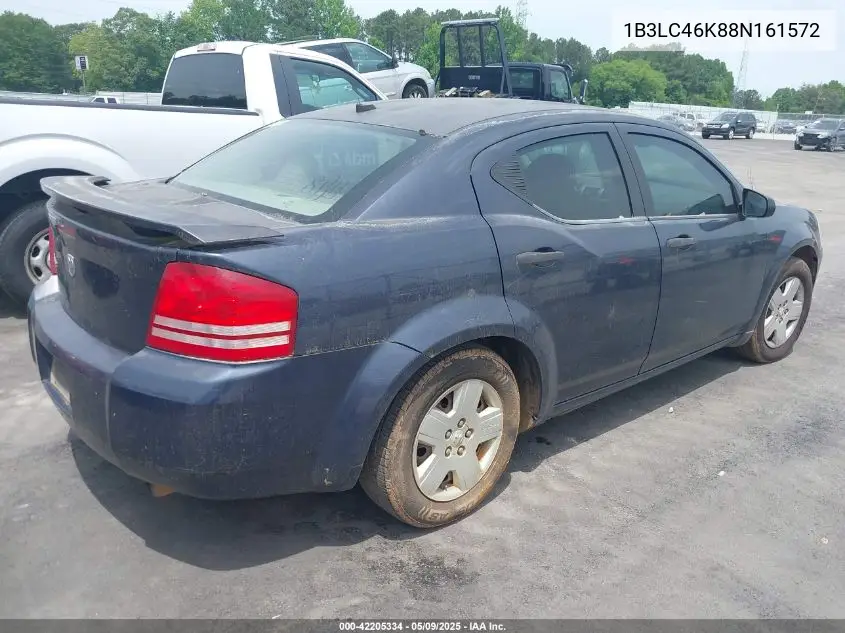 2008 Dodge Avenger Se VIN: 1B3LC46K88N161572 Lot: 42205334