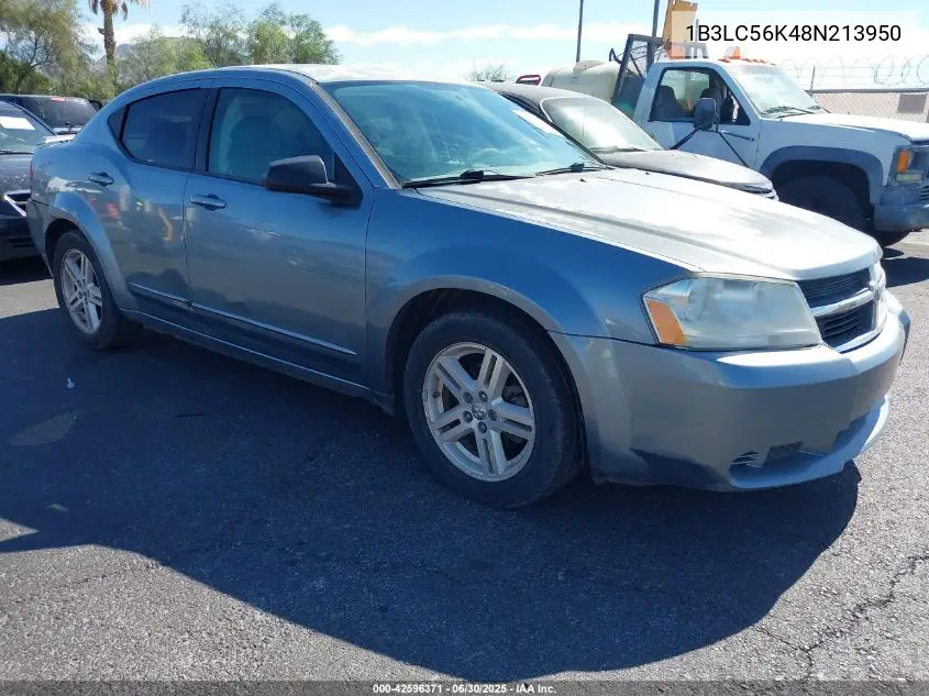 2008 Dodge Avenger Sxt VIN: 1B3LC56K48N213950 Lot: 42596371