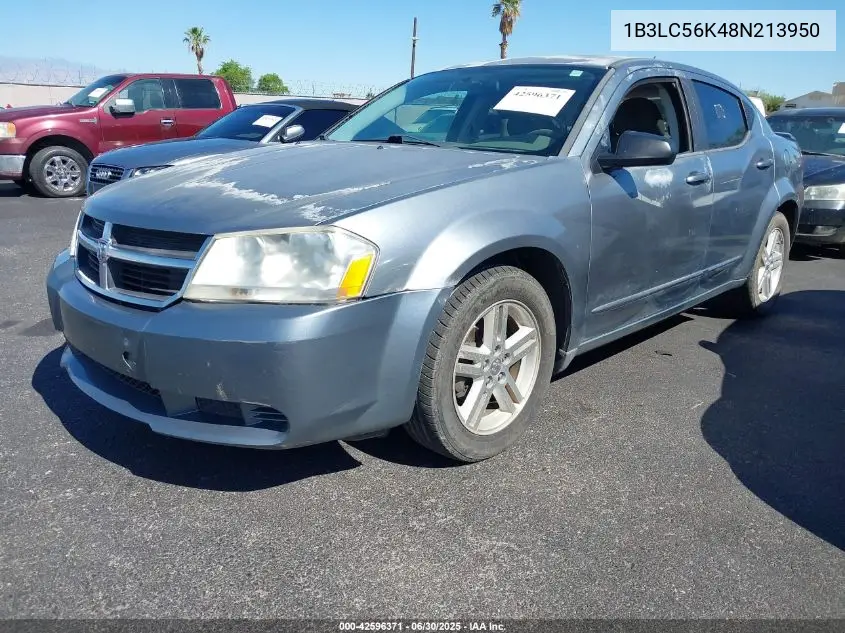 2008 Dodge Avenger Sxt VIN: 1B3LC56K48N213950 Lot: 42596371