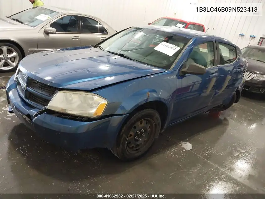 2009 Dodge Avenger Se/Sxt VIN: 1B3LC46B09N523413 Lot: 41662982