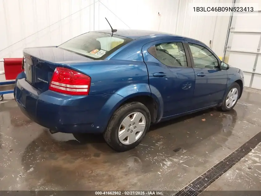 2009 Dodge Avenger Se/Sxt VIN: 1B3LC46B09N523413 Lot: 41662982