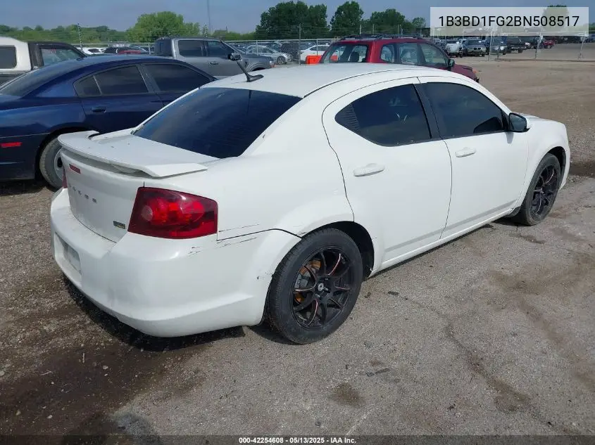 2011 Dodge Avenger Mainstreet VIN: 1B3BD1FG2BN508517 Lot: 42254608