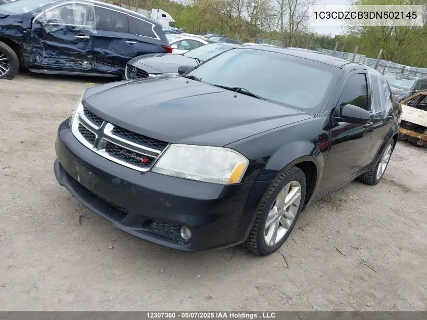 2013 Dodge Avenger Sxt VIN: 1C3CDZCB3DN502145 Lot: 12307360