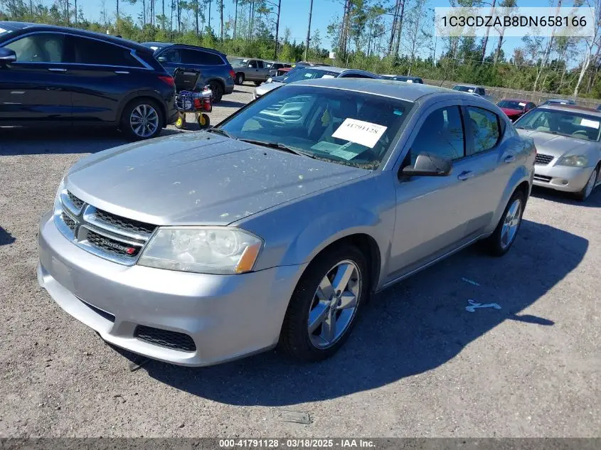 2013 Dodge Avenger Se VIN: 1C3CDZAB8DN658166 Lot: 41791128