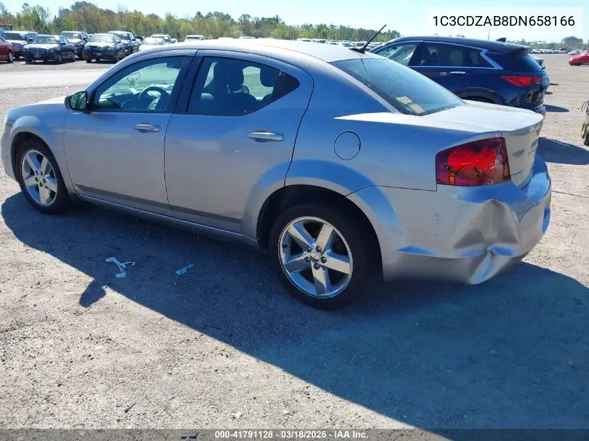 2013 Dodge Avenger Se VIN: 1C3CDZAB8DN658166 Lot: 41791128
