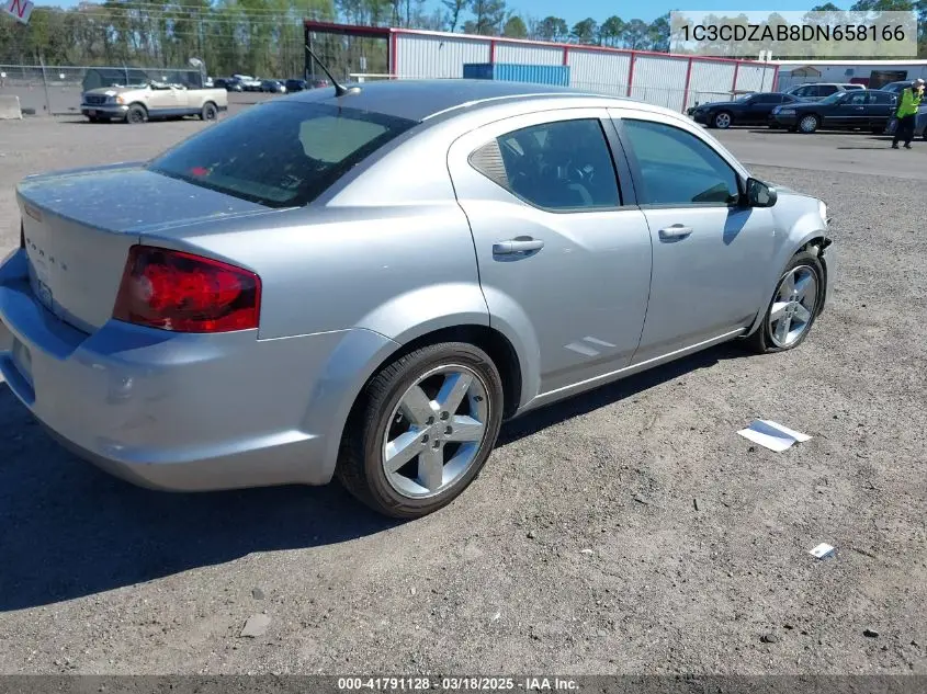2013 Dodge Avenger Se VIN: 1C3CDZAB8DN658166 Lot: 41791128