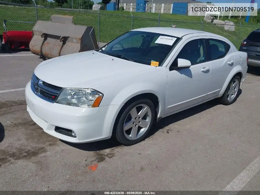 2013 Dodge Avenger Sxt VIN: 1C3CDZCB1DN709519 Lot: 42232436