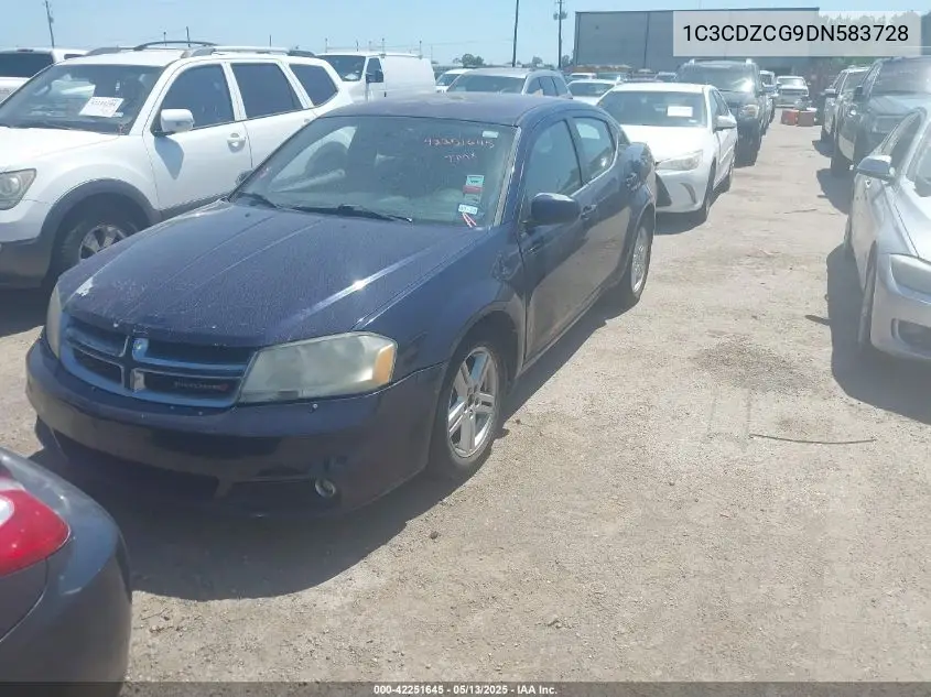 2013 Dodge Avenger Sxt VIN: 1C3CDZCG9DN583728 Lot: 42251645
