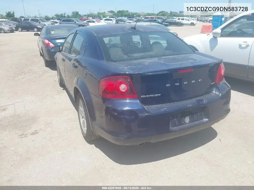 2013 Dodge Avenger Sxt VIN: 1C3CDZCG9DN583728 Lot: 42251645