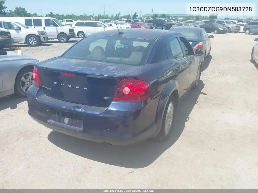 2013 Dodge Avenger Sxt VIN: 1C3CDZCG9DN583728 Lot: 42251645