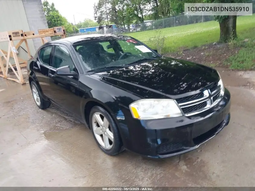 2013 Dodge Avenger Se VIN: 1C3CDZAB1DN535910 Lot: 42254322