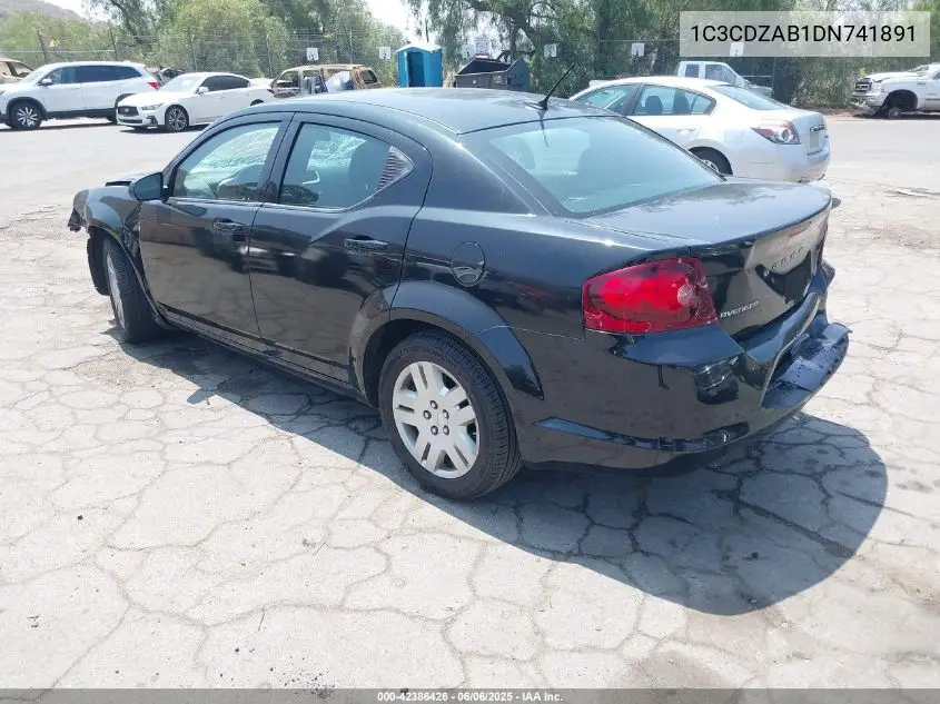 1c3cdzab1dn741891 1C3CDZAB1DN741891 2013 Dodge Avenger Se