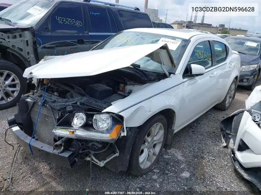2013 Dodge Avenger R/T VIN: 1C3CDZBG2DN596628 Lot: 42617357