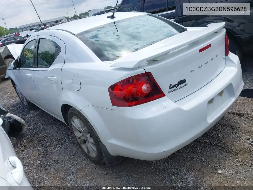 2013 Dodge Avenger R/T VIN: 1C3CDZBG2DN596628 Lot: 42617357